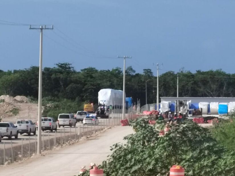 Tren Maya llega a Cancún, se trata del primer vagón de la megaobra