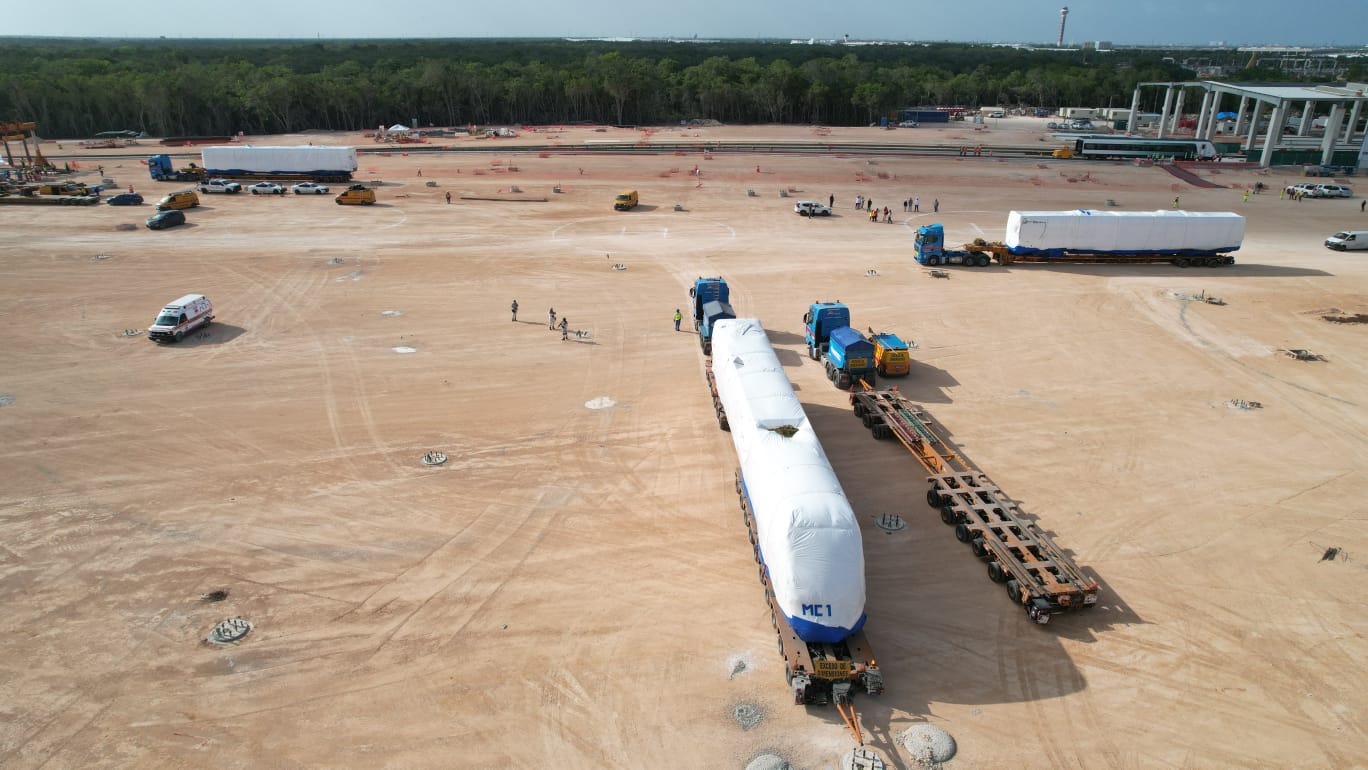 Los primeros vagones del Tren Maya