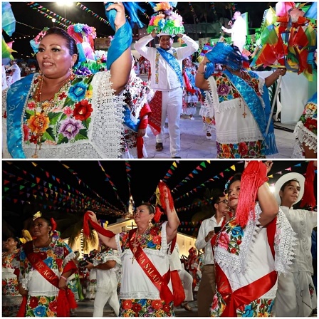 Gran noche de Vaquería en la celebración 173 Aniversario de Isla Mujeres.