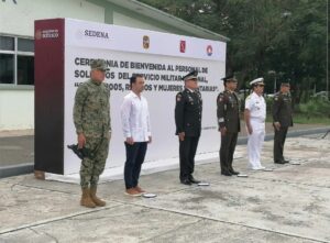 En el 64 batallón, tendrán la oportunidad de adquirir conocimientos básicos de adiestramiento militar, fortalecer la identidad nacional, el respeto a los símbolos patrios.