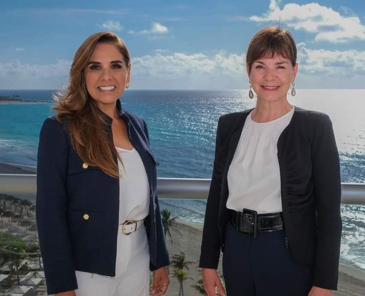 Mara Lezama y Julia Simpson fortalecen proyección de Q. Roo en turismo global