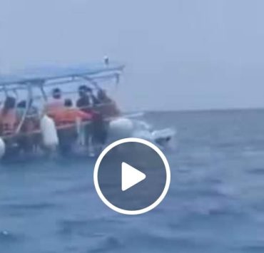 Por poco termina en tragedia, choque de dos lanchas turísticas en Cozumel (VIDEO)