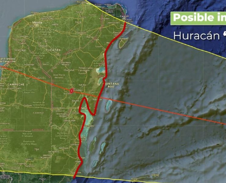 Huracán Beryl entrará entre Tulum y Felipe Carrillo Puerto, informa Protección Civil