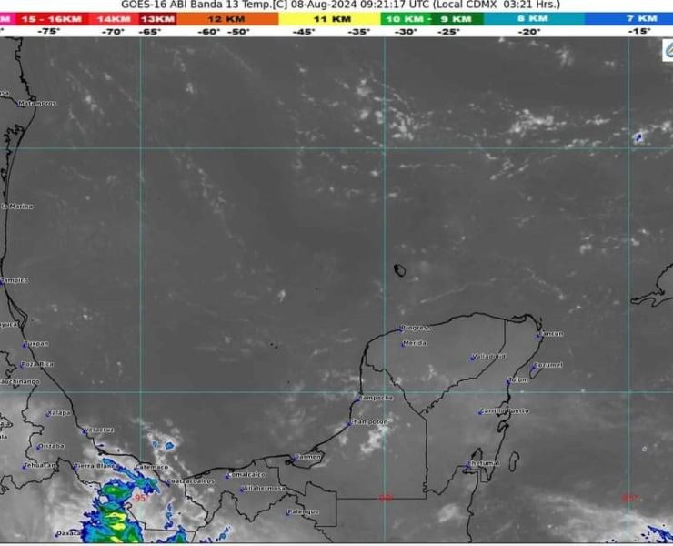 Clima de Quintana Roo 08 de agosto 2024