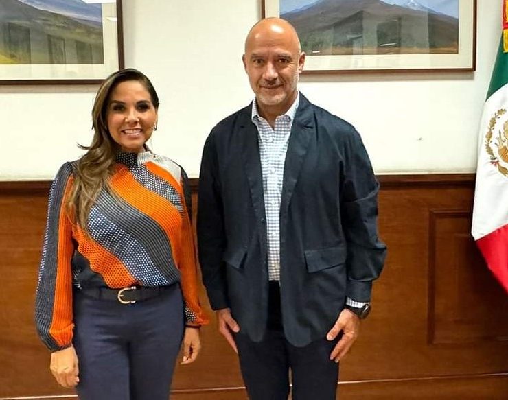 Mara Lezama y el futuro secretario de SICT analizan proyectos de movilidad para Quintana Roo