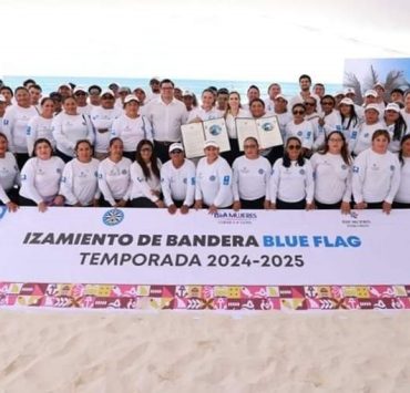 Playas de Isla Mujeres revalidan por Tercer Año Consecutivo el Distintivo Blue Flag