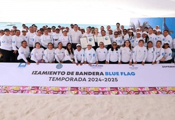 Playas de Isla Mujeres revalidan por Tercer Año Consecutivo el Distintivo Blue Flag