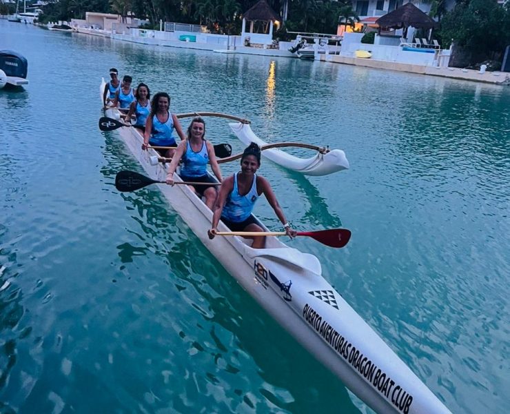 Atletas quintanarroenses representan a México en el Panamericano de Canoa Outrigger en Brasil
