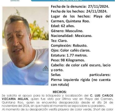 Depósitos por $360.8 MDP de empresario secuestrado en playa fueron a 10 empresas