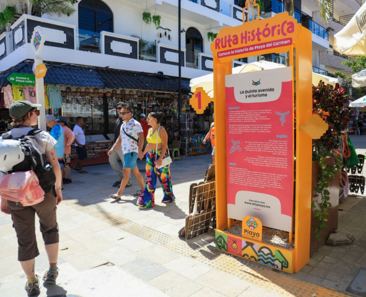 nueva señalética en la Quinta Avenida