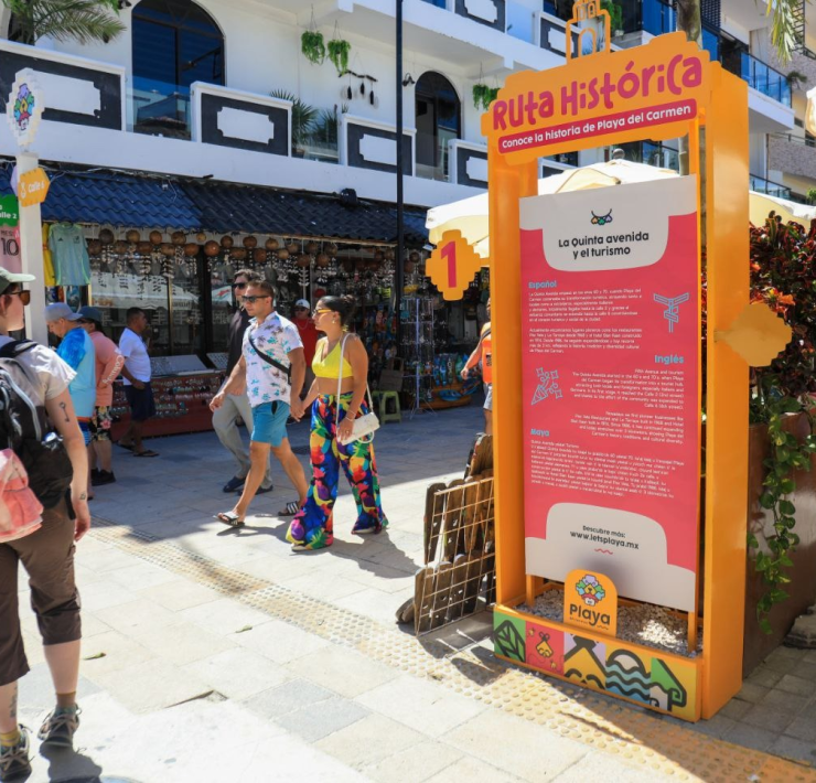 nueva señalética en la Quinta Avenida