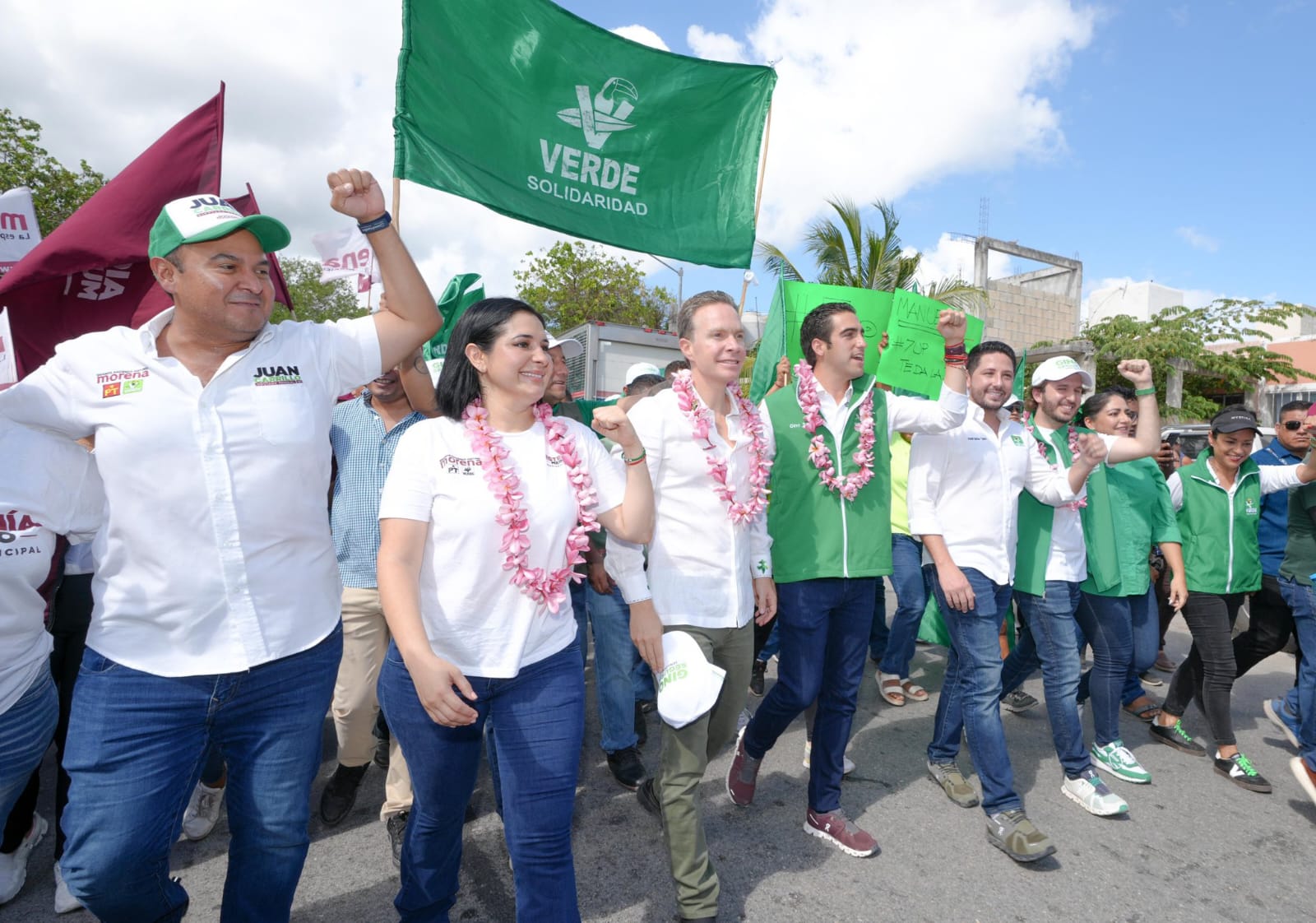 Estefanía Mercado y Gino Segura impulsan desde Solidaridad