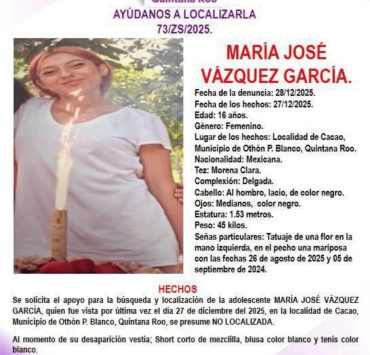 Al menos 71 personas desaparecidas mantienen en alerta a Quintana Roo