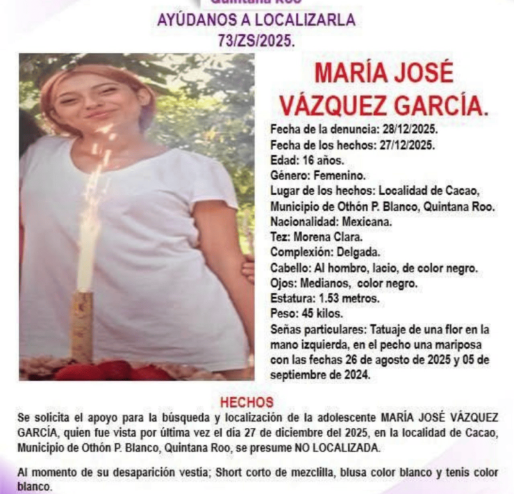 Al menos 71 personas desaparecidas mantienen en alerta a Quintana Roo