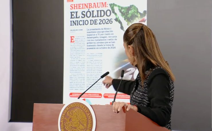 Sheinbaum inicia 2026 con aprobación