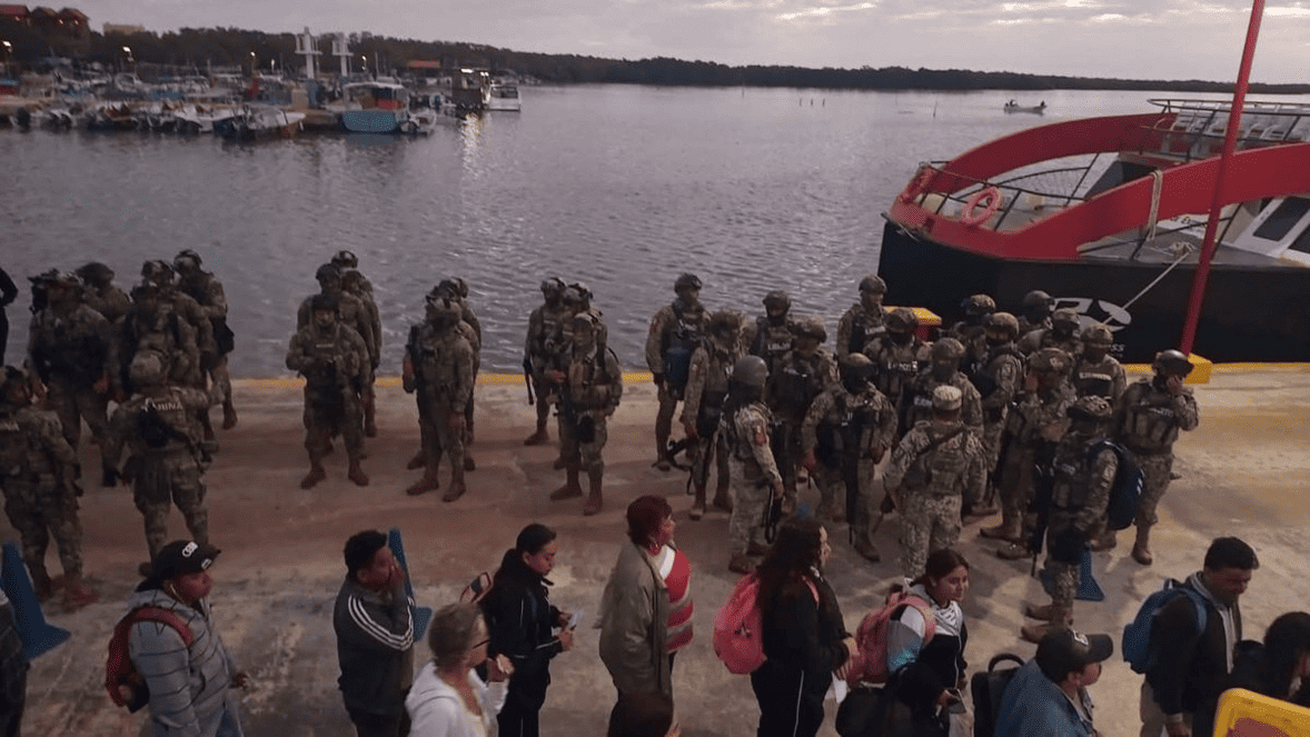 Fuerzas federales desmantelan puntos de venta de droga en Holbox y Cozumel