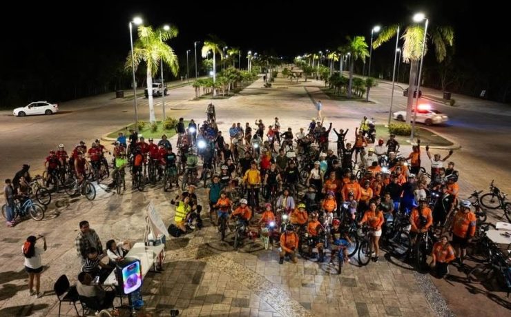 ¡Rodada Masiva! Participación ciudadana impulsa Rodando Cancún edición once