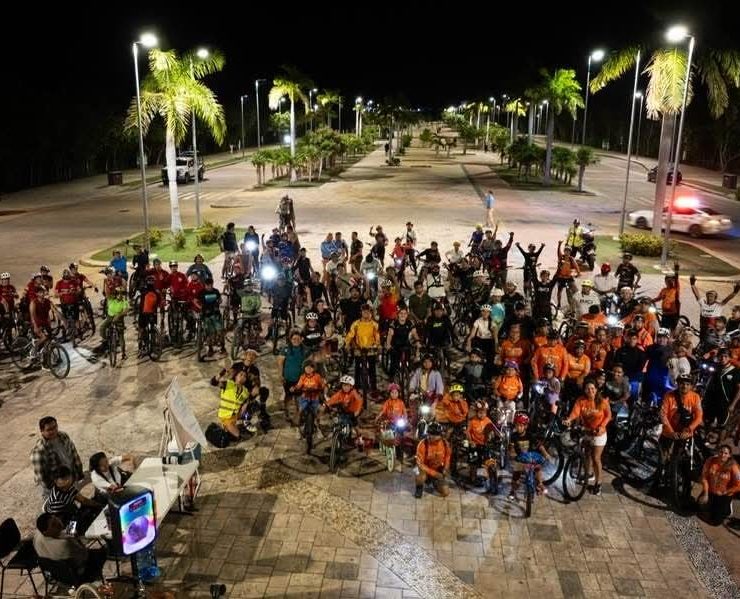 ¡Rodada Masiva! Participación ciudadana impulsa Rodando Cancún edición once