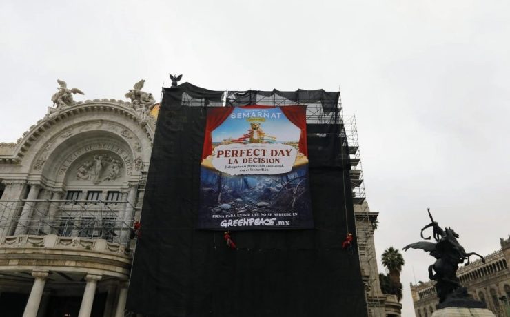¡Impactante protesta! Greenpeace lanza fuerte advertencia contra megaproyecto en Mahahual