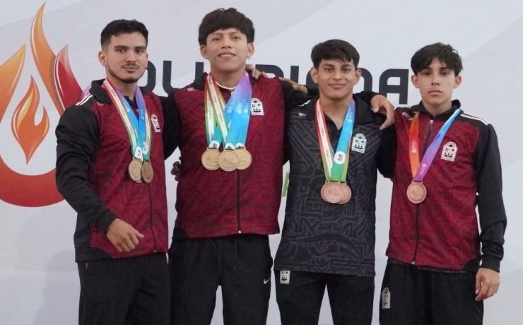 Equipo varonil de Halterofilia arrasa con 13 metales más en la Olimpiada Nacional CONADE
