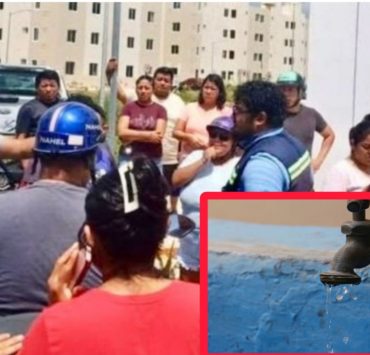 Protesta vecinal por falta de agua en Playa del Carmen