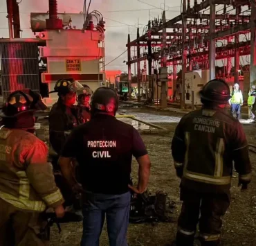 Incendio en subestación de CFE movilizó a cuerpos de emergencia