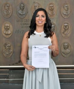 Marybel Villegas durante su registro y participación en el proceso interno de Morena, marcando el inicio de una nueva etapa en su trayectoria política rumbo a la transformación de Quintana Roo.