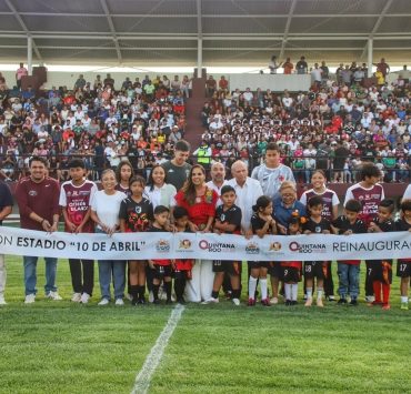 Renace un ícono: Chetumal vibra con el regreso del Estadio 10 de Abril y la pasión por el fútbol