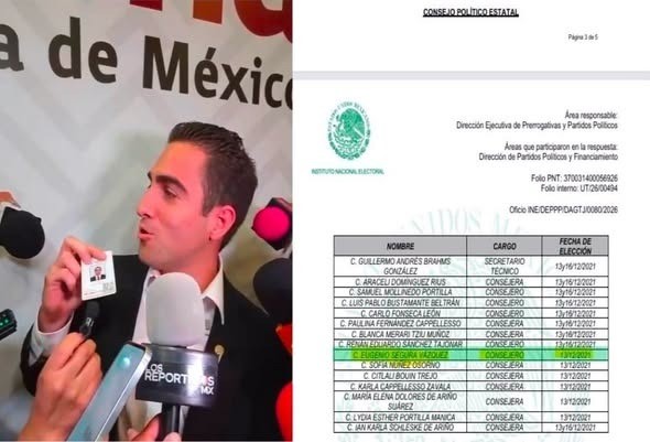 ¡Siempre lo negó! Exhiben registro oficial que vincula a Eugenio Segura con el PVEM