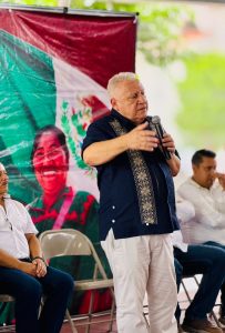 Rafa Marín encabezó una asamblea informativa en la colonia Fovissste de Chetumal, donde llamó a fortalecer la defensa de la soberanía nacional mediante la unidad y la participación ciudadana.