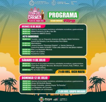 ¡Cartelera Revelada! Presentan programa oficial de la Feria del Carmen 2026