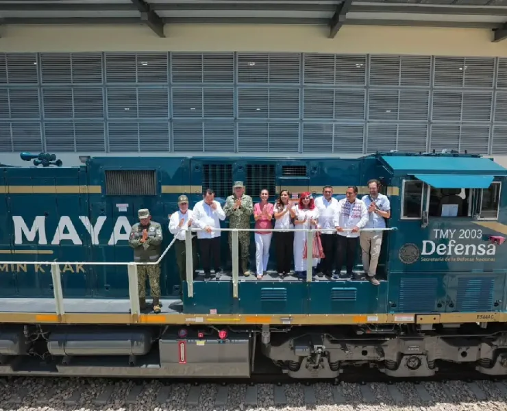 Llegada de las primeras 12 locomotoras impulsa el avance del Tren Maya