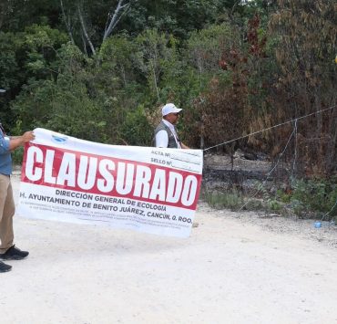 Gobierno de BJ clausura desarrollo irregular mayorales cerca de Huayacán