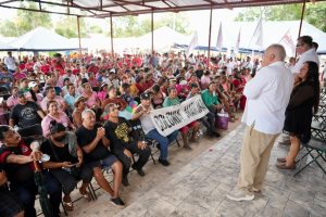 Rafa Marín encabezó la asamblea informativa con familias en la colonia Monte Sinaí para impulsar el bienestar y la atención prioritaria en la comunidad.