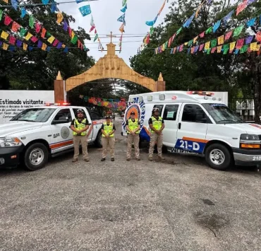 Operativo de seguridad en panteones refuerza la vigilancia en Playa del Carmen